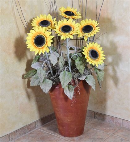 Faux Sunflowers