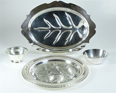 Silver Plate Platters/Trays